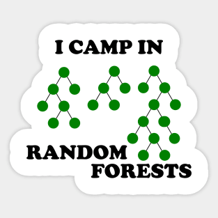 Random Forest Camping Sticker